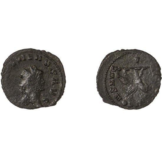 Moneda Imperio Romano Antoniniano Galieno 267-268 d.C.