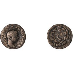 Moneda Imperio Romano Assarion Elagábalo 218-222 d.C.