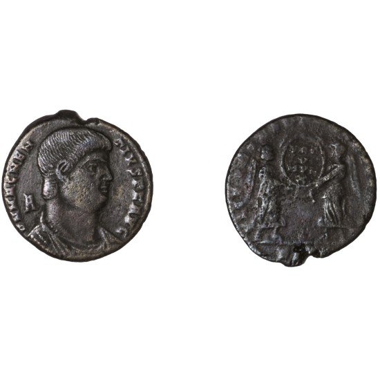 Moneda Imperio Romano Maiorina Magnencio 351-352 d.C.
