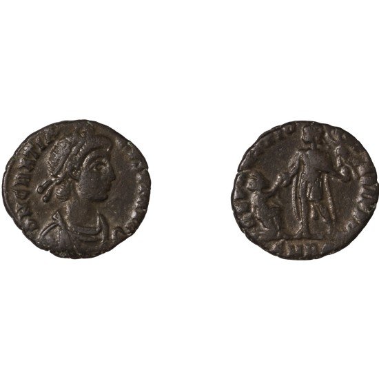 Moneda Imperio Romano Maiorina Graciano 379-383 d.C.