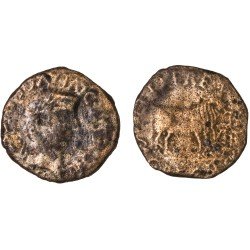 Moneda Imperio Romano As Tiberio 14-37 d.C.