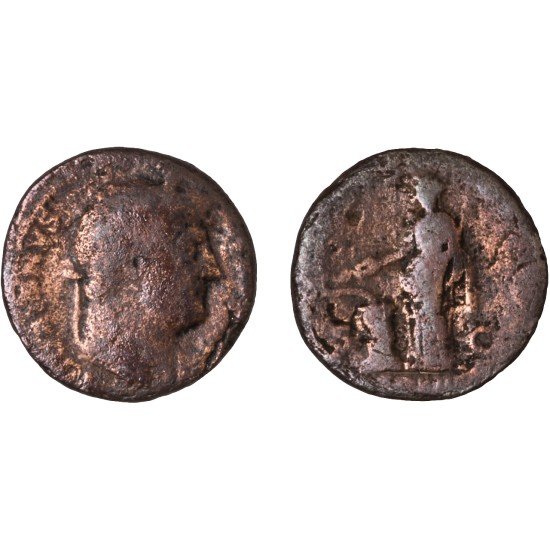 Moneda Imperio Romano As Adriano 126 d.C.