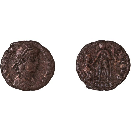 Moneda Imperio Romano Maiorina Graciano 379-383 d.C.