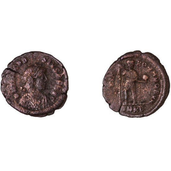 Moneda Imperio Romano Decargiro Teodosio I 393-395 d.C.