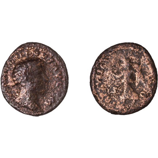 Moneda Imperio Romano As Marco Aurelio 163-164 d.C.