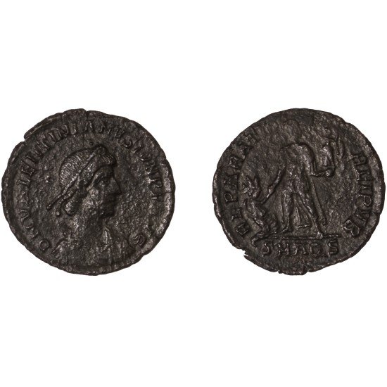 Moneda Imperio Romano Maiorina Valentiniano II 379-383 d.C.