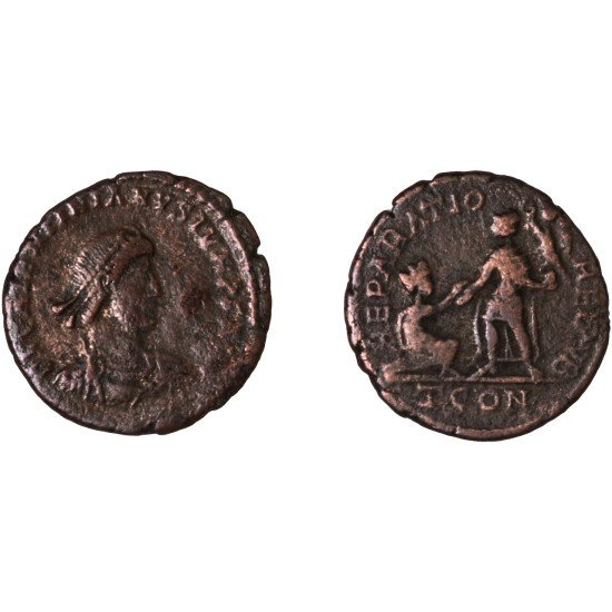 Moneda Imperio Romano Maiorina Valentiniano II 379-383 d.C.