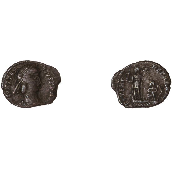 Moneda Imperio Romano ¼ de maiorina Constancio II 348-349 d.C.