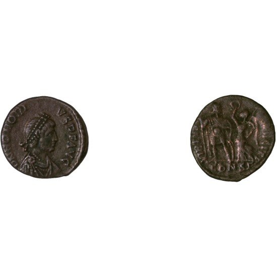 Moneda Imperio Romano Centenional Honorio 395-402 d.C.