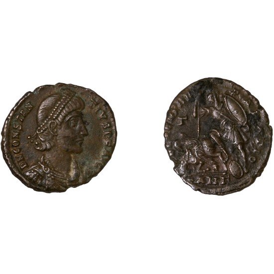 Moneda Imperio Romano Maiorina Constancio II 351-352 d.C.