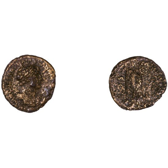 Moneda Imperio Romano Semis Adriano 121-123 d.C.