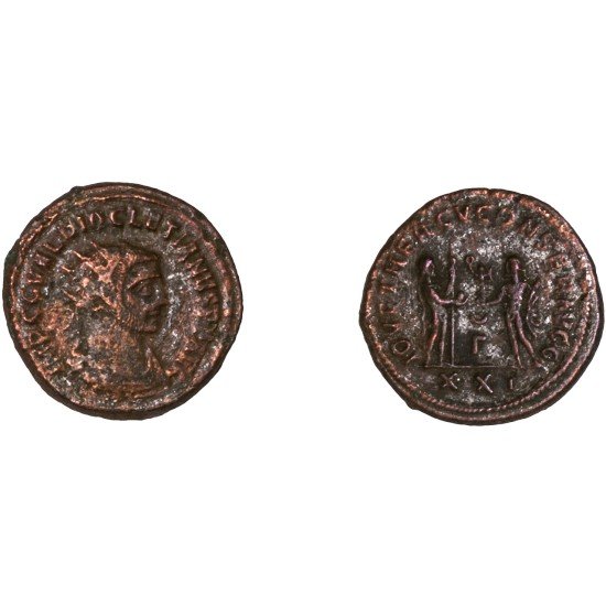 Moneda Imperio Romano Antoniniano Diocleciano 290-294 d.C.