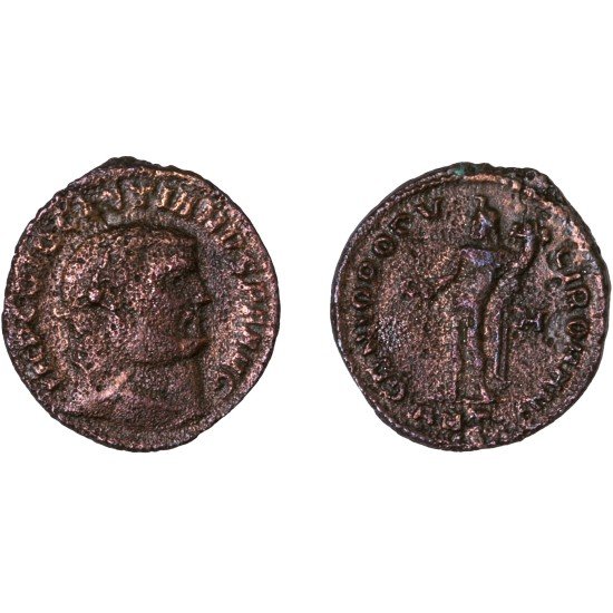Moneda Imperio Romano Follis Diocleciano 299-300 d.C.