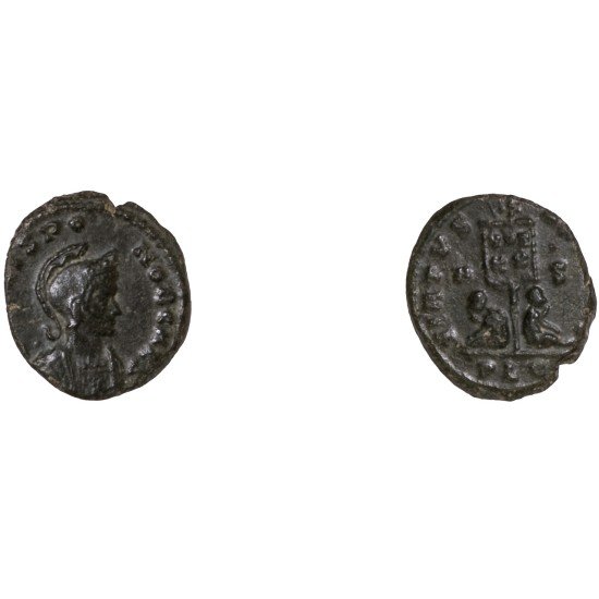 Moneda Imperio Romano Centenional Crispo 320 d.C.