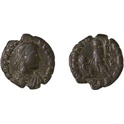 Moneda Imperio Romano Maiorina Graciano 379-383 d.C.