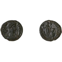 Moneda Imperio Romano ¼ de maiorina Constante 348-349 d.C.