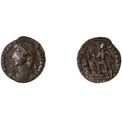 Moneda Imperio Romano ½ maiorina Constancio II 348-351 d.C.