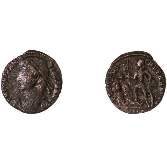 Moneda Imperio Romano ½ maiorina Constancio II 348-351 d.C.