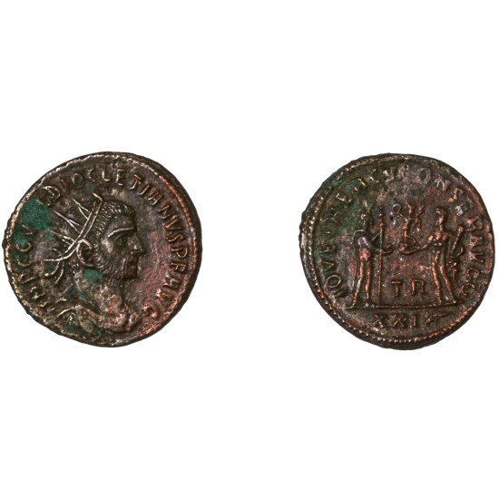 Moneda Imperio Romano Antoniniano Diocleciano 290-291 d.C.