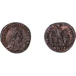 Moneda Imperio Romano Maiorina Valentiniano II 383-386 d.C. Moneda Imperio Romano Maiorina Valentiniano II 383-386 d.C.