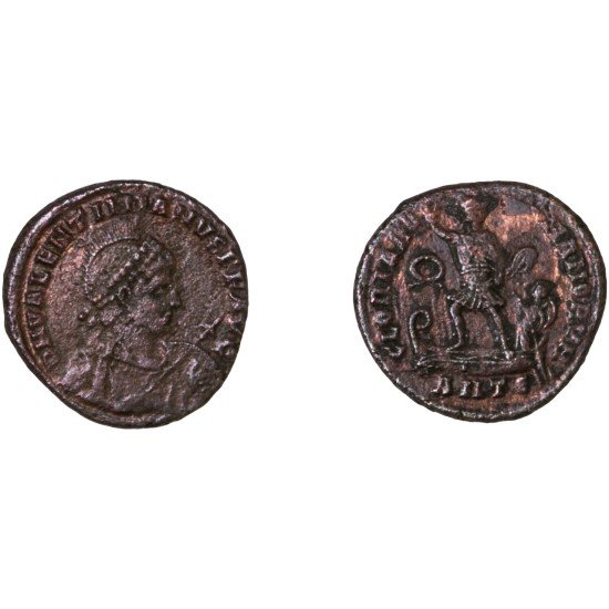 Moneda Imperio Romano Maiorina Valentiniano II 383-386 d.C.