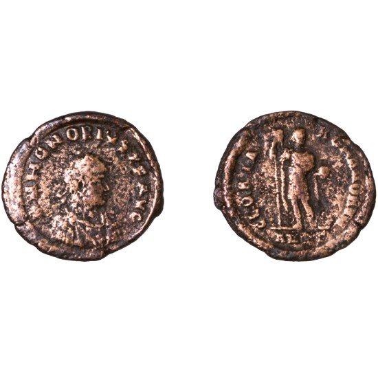 Moneda Imperio Romano Decargiro Honorio 393-395 d.C.