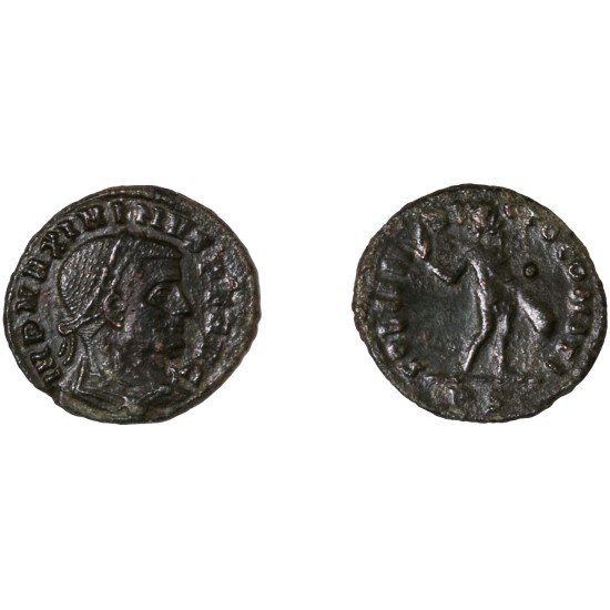 Moneda Imperio Romano Follis Maximino II 312-313 d.C.