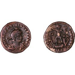 Moneda Imperio Romano Maiorina Valentiniano II 383-386 d.C. Moneda Imperio Romano Maiorina Valentiniano II 383-386 d.C.