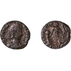 Moneda Imperio Romano Maiorina Graciano 379-383 d.C.