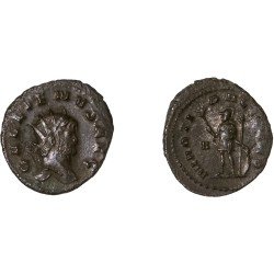 Moneda Imperio Romano Antoniniano Galieno 264-266 d.C.