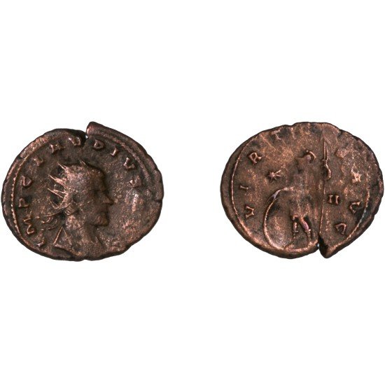 Moneda Imperio Romano Antoniniano Claudio II 269 d.C.