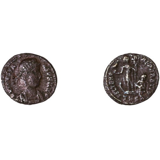Moneda Imperio Romano ¼ de maiorina Constante 348-349 d.C.