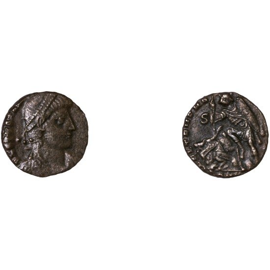 Moneda Imperio Romano Maiorina Constancio II 352-353 d.C.
