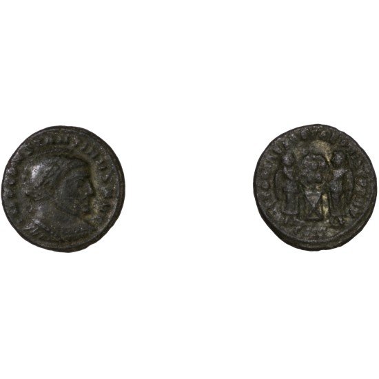 Moneda Imperio Romano Centenional Constantino I 318 d.C.