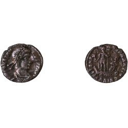 Moneda Imperio Romano ¼ de maiorina Constancio II 348-349 d.C.