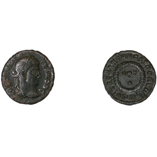 Moneda Imperio Romano Centenional Crispo 321-324 d.C.