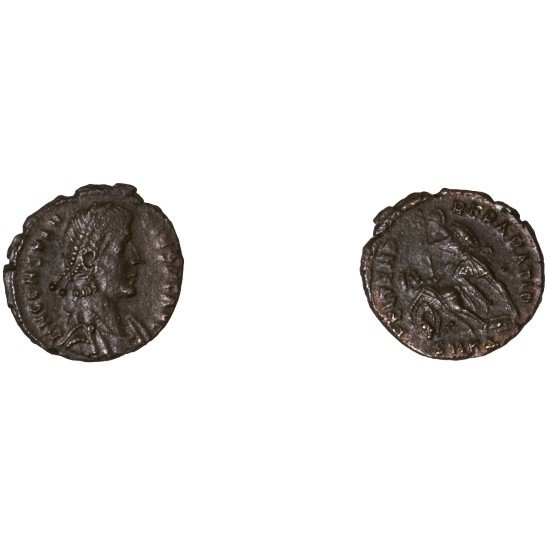 Moneda Imperio Romano Maiorina Constancio II 353-355 d.C.