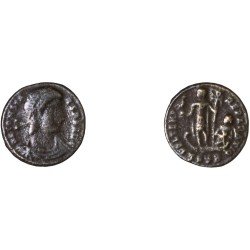 Moneda Imperio Romano ¼ de maiorina Constante 348-349 d.C.