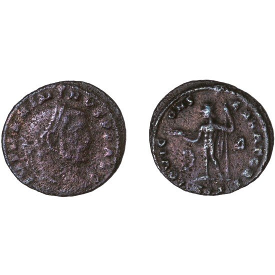 Moneda Imperio Romano Follis Maximino II 311 d.C.