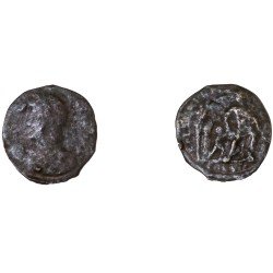 Moneda Imperio Romano ½ de maiorina Constancio II 348-350 d.C.