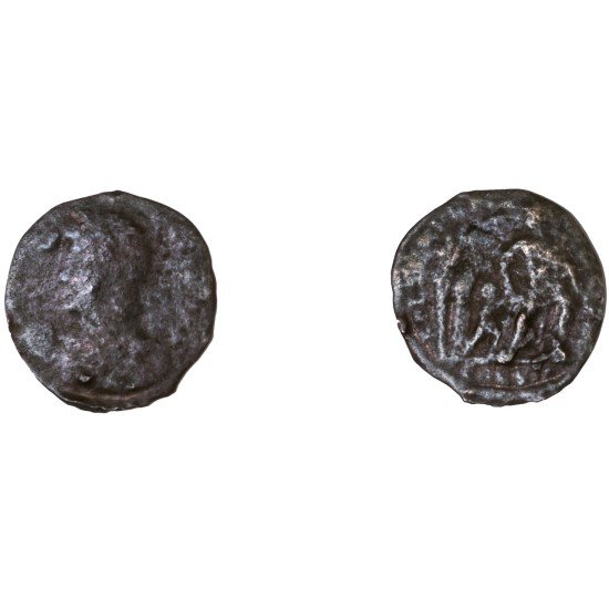 Moneda Imperio Romano ½ de maiorina Constancio II 348-350 d.C.