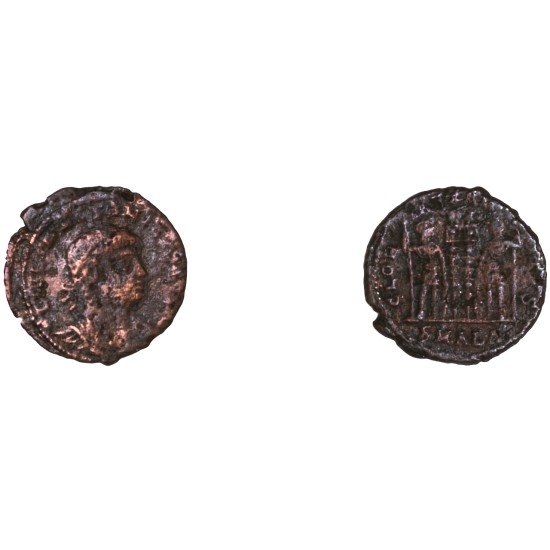 Moneda Imperio Romano Maiorina Constancio II 333-335 d.C.