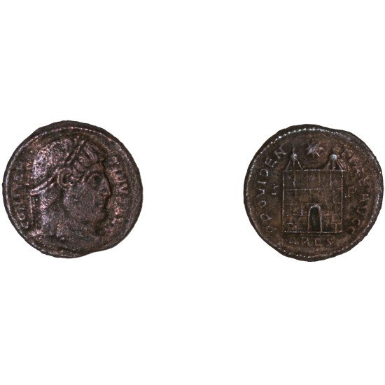 Moneda Imperio Romano Centenional Constantino I 327-328 d.C.