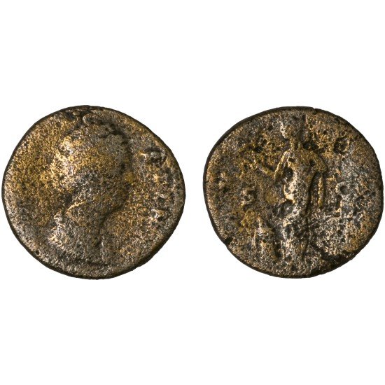 Moneda Imperio Romano Sestercio Diva Faustina I 147-161 d.C.