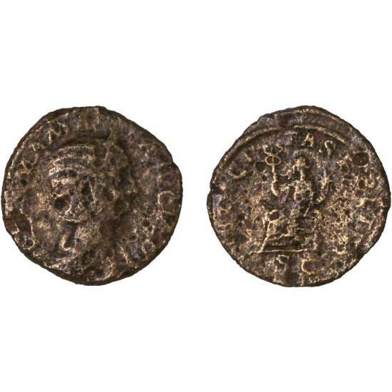 Moneda Imperio Romano Sestercio Julia Mamaea 230 d.C.