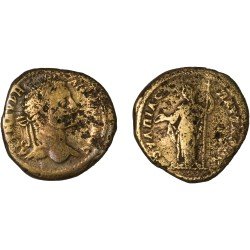 Moneda Imperio Romano Tetrassarion Caracalla 205-210 d.C.