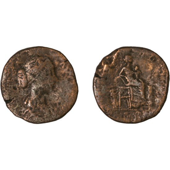 Moneda Imperio Romano Sestercio Lucilla 166-169 d.C.