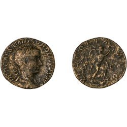 Moneda Imperio Romano Sestercio Gordiano III 239 d.C.