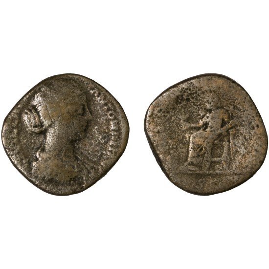 Moneda Imperio Romano Sestercio Lucilla 166 d.C.