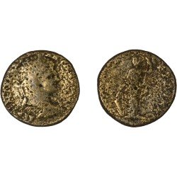 Moneda Imperio Romano Tetrassarion Caracalla 211-217 d.C.